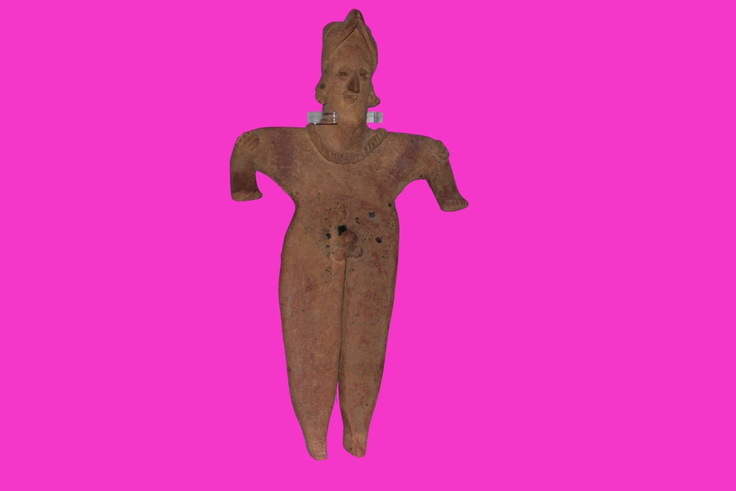 Pre Columbian Artifact Huge 9 Inch Tall Tomb Figure Colima Mexico 100 BC COA 231