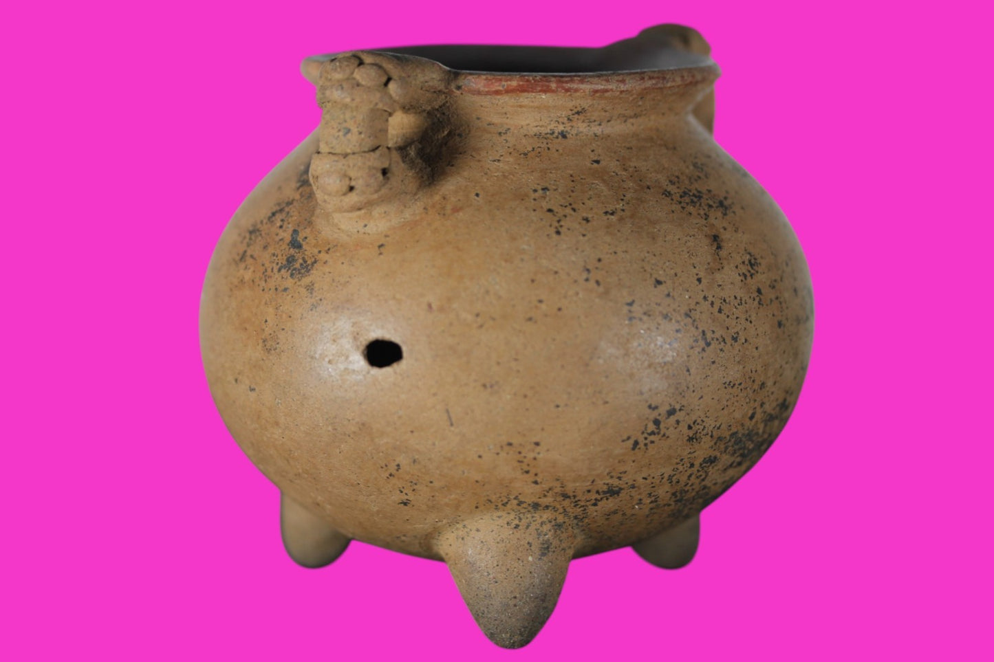 Pre Columbian Authentic Artifact Tripod Bowl Nicoya Costa Rica 700 AD COA J07