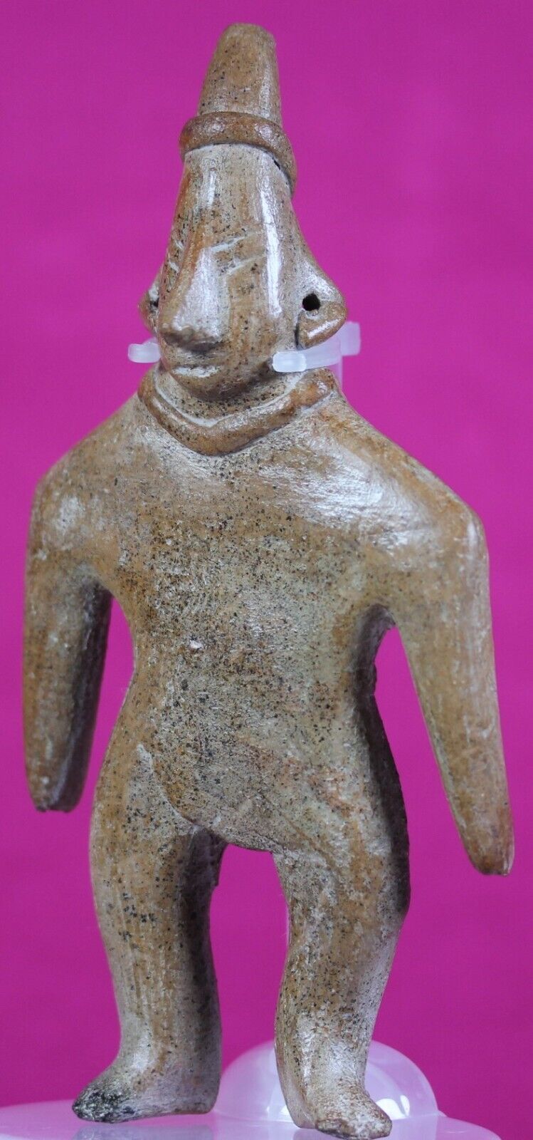 Authentic Pre Columbian Artifact Tomb Figure Colima Mexico 300BC-300AD COA J