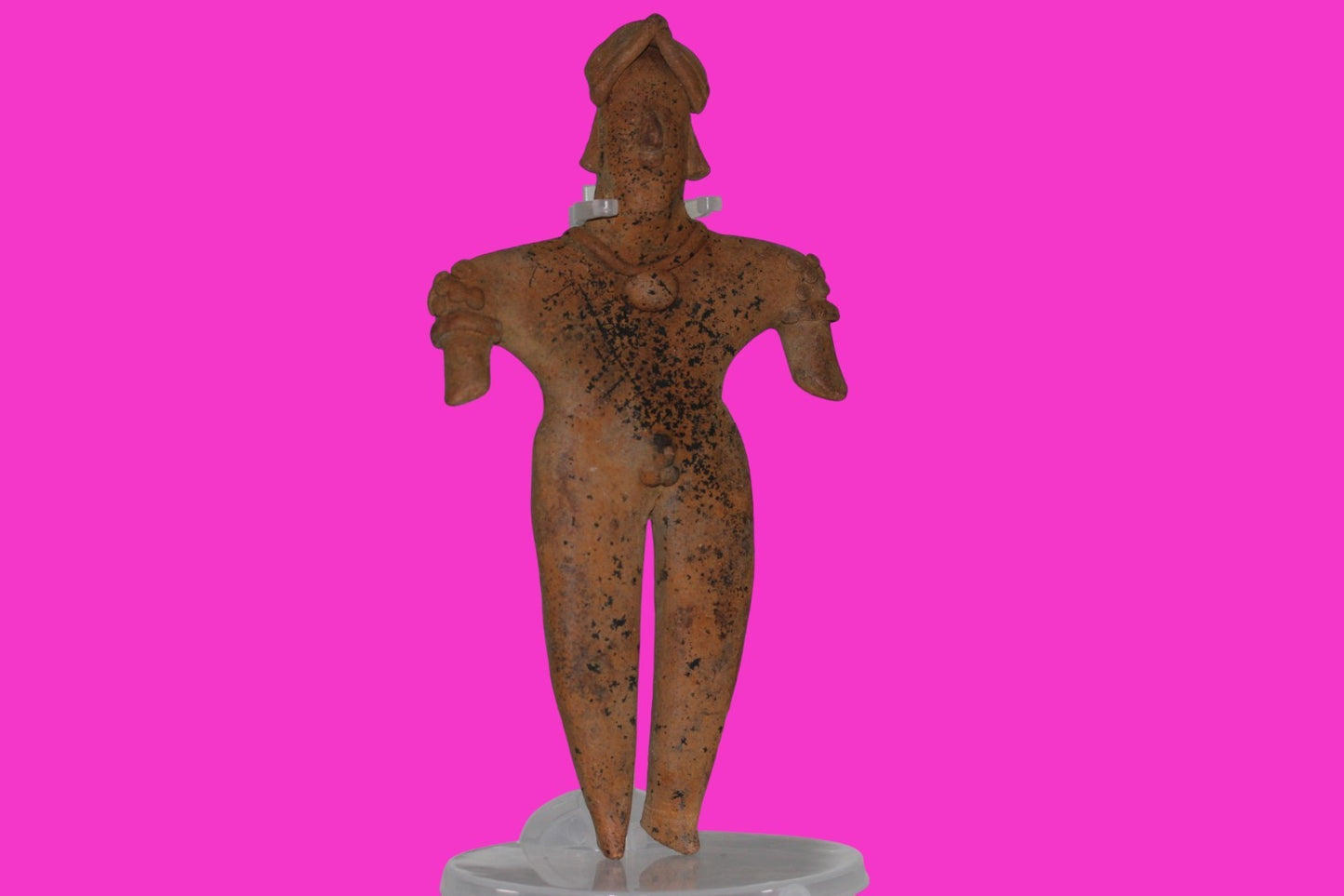 Pre Columbian Artifact 7 Inch Shaman Tomb Figure Colima Mexico 100 BC COA 234