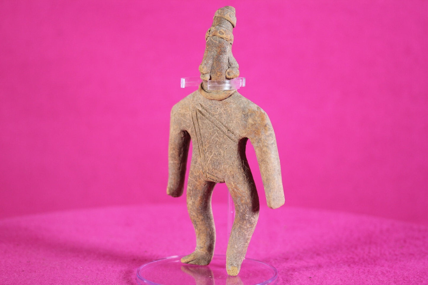 Authentic Pre Columbian Artifact Archaic Tomb Figure Colima Mexico COA T76