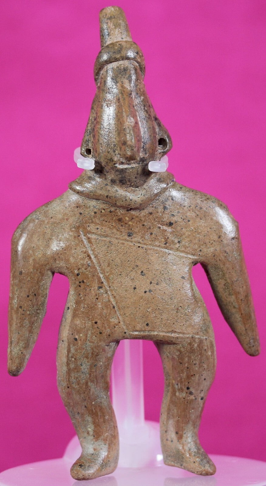 Authentic Pre Columbian Artifact Colima Shaman Tomb Figure 300BC-300AD COA J13
