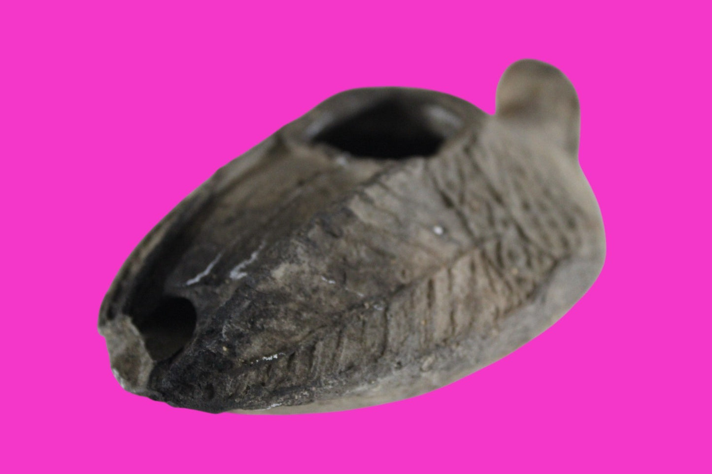 Oil Lamp Holy Land Ancient Artifact Jesus Christ Home Israel 300-600 AD COA 84