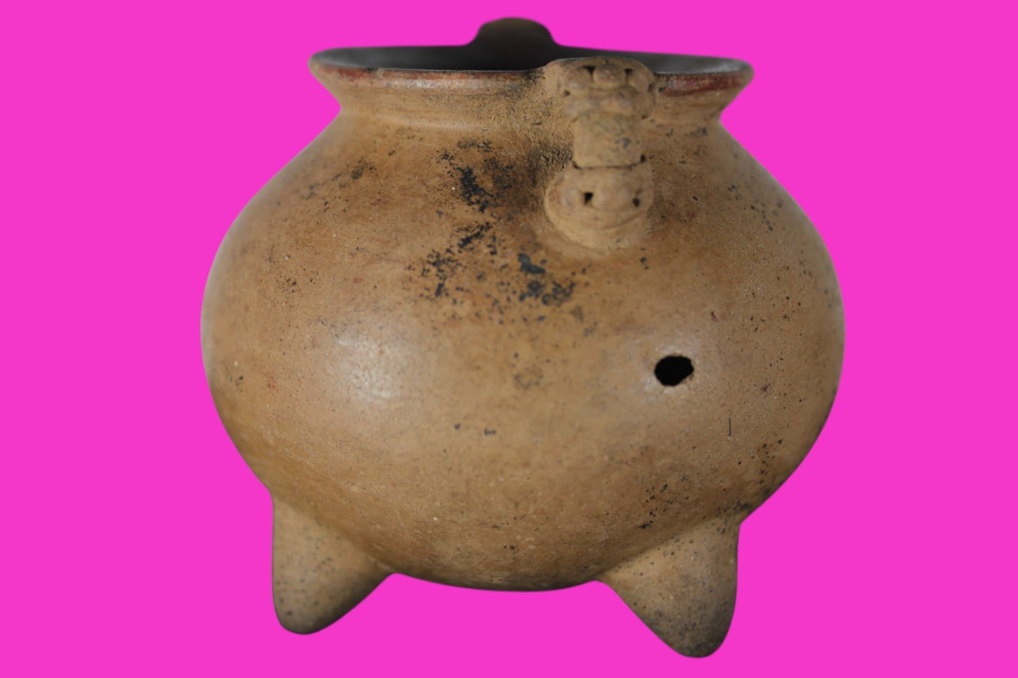 Pre Columbian Authentic Artifact Tripod Bowl Nicoya Costa Rica 700 AD COA J07