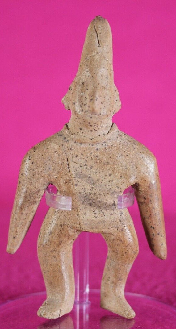 Authentic Pre Columbian Artifact Archaic Tomb Figure Colima Mexico COA T90