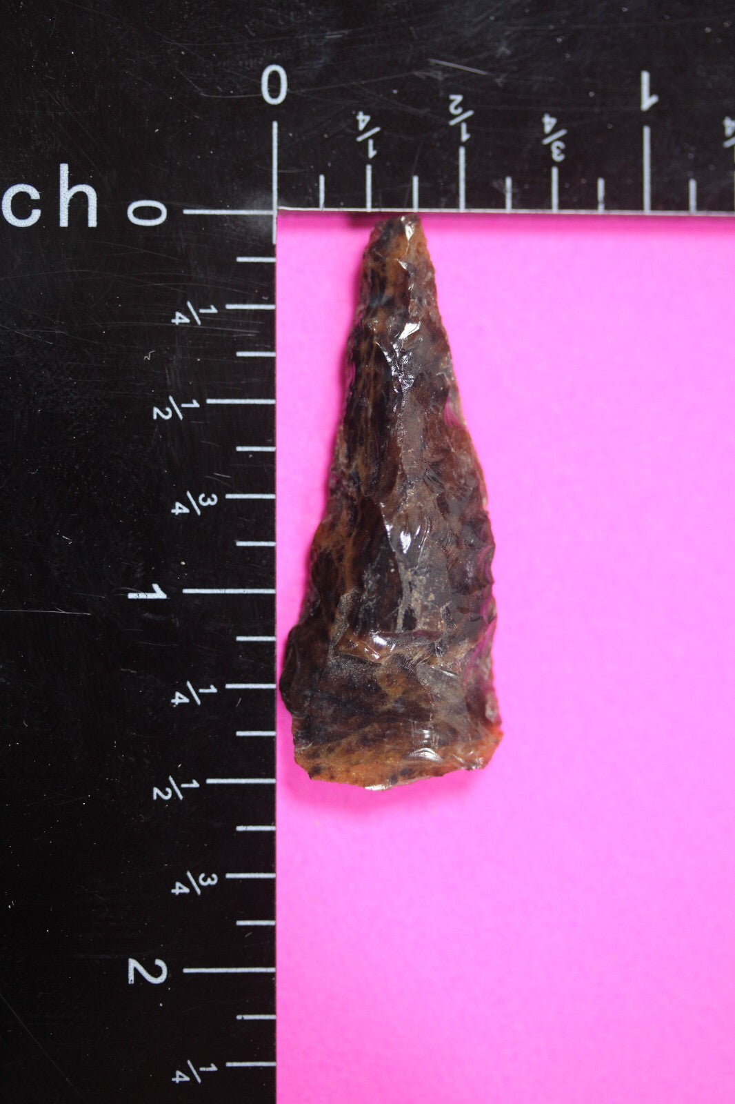 Pre Columbian Artifact Authentic Aztec Arrowhead Battle of Mexico City COA 76