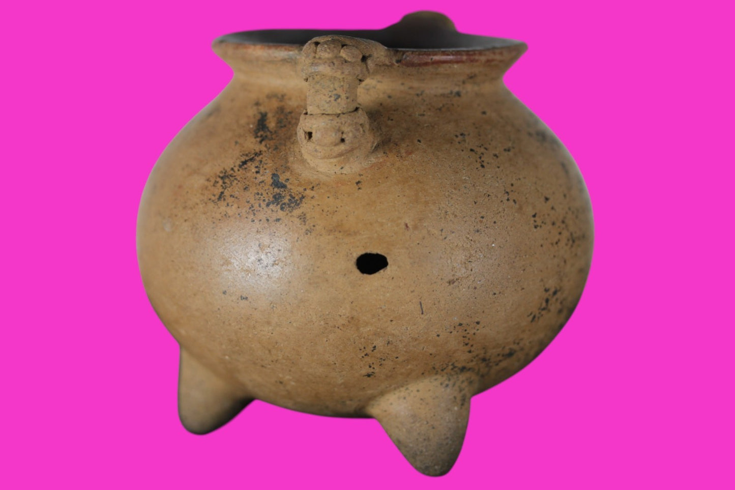Pre Columbian Authentic Artifact Tripod Bowl Nicoya Costa Rica 700 AD COA J07
