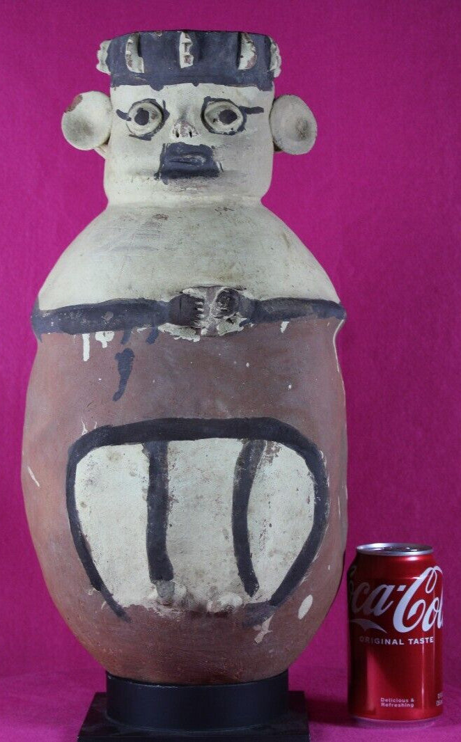 Authentic Pre Columbian Artifact 18 Inch Chancay Man Ex Arte Primitivo COA T106