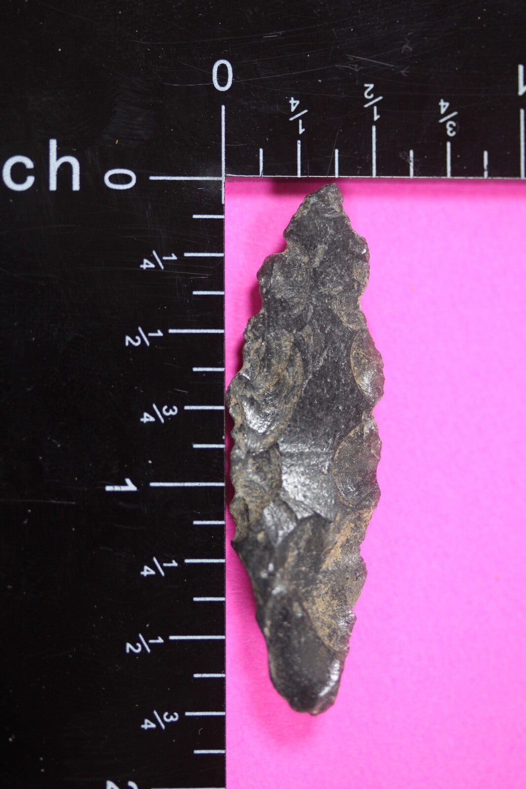 Pre Columbian Artifact Authentic Aztec Arrowhead Battle of Mexico City COA 71