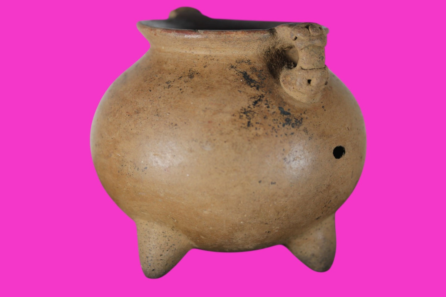 Pre Columbian Authentic Artifact Tripod Bowl Nicoya Costa Rica 700 AD COA J07