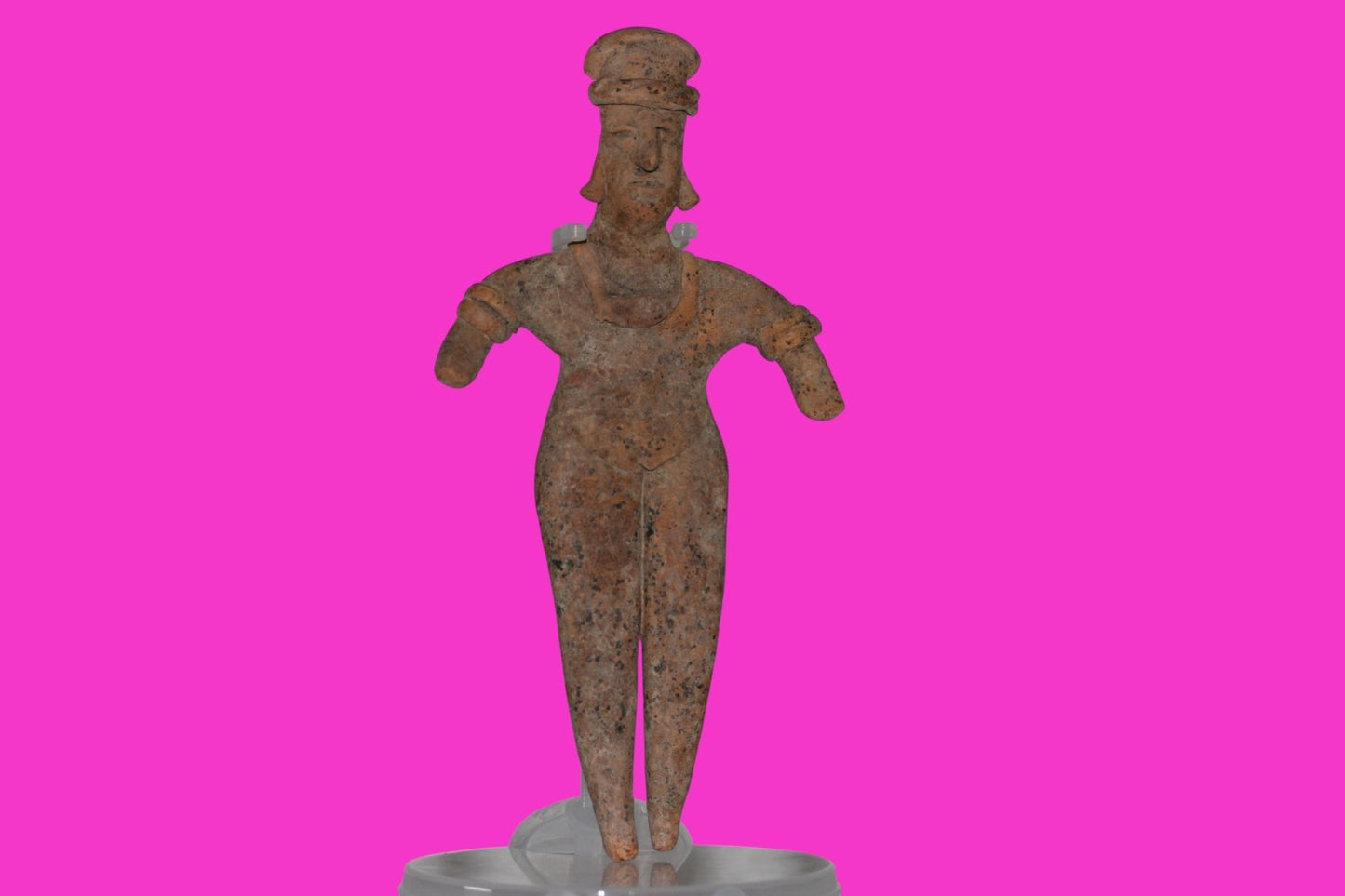 Pre Columbian Artifact 7 inch Female Tomb Figure Colima Mexico 100BC COA 252