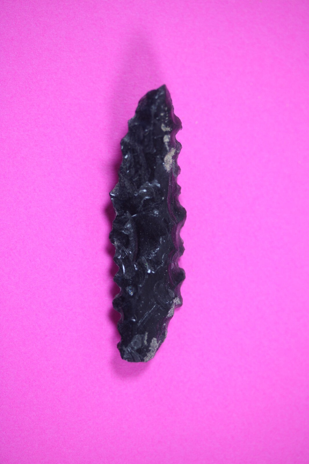 Pre Columbian Artifact Authentic Aztec Arrowhead Battle of Mexico City COA 46