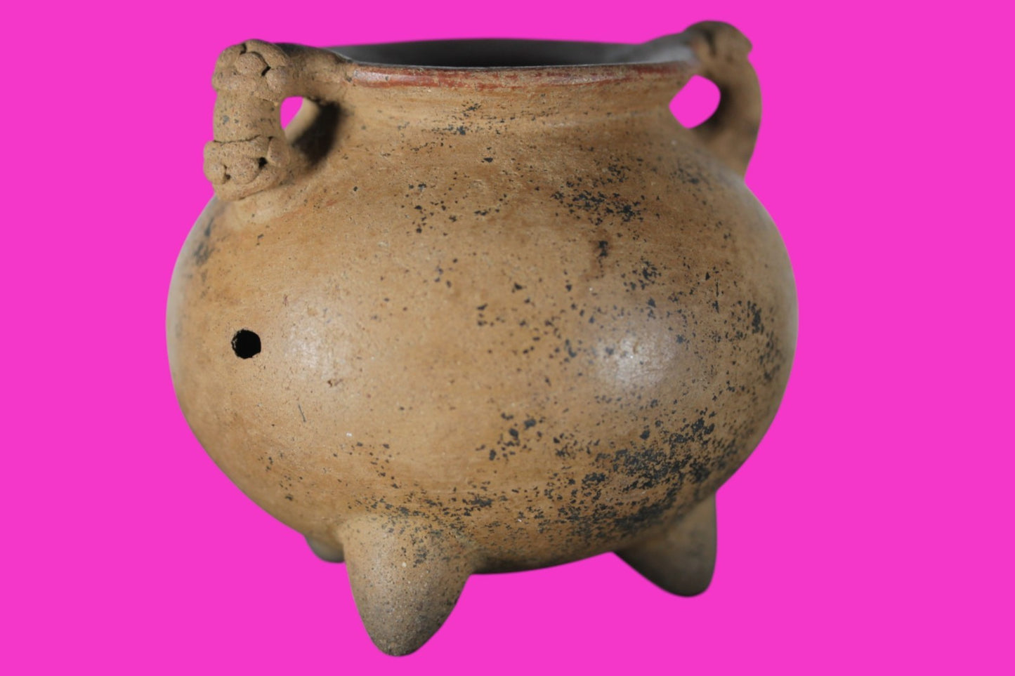 Pre Columbian Authentic Artifact Tripod Bowl Nicoya Costa Rica 700 AD COA J07