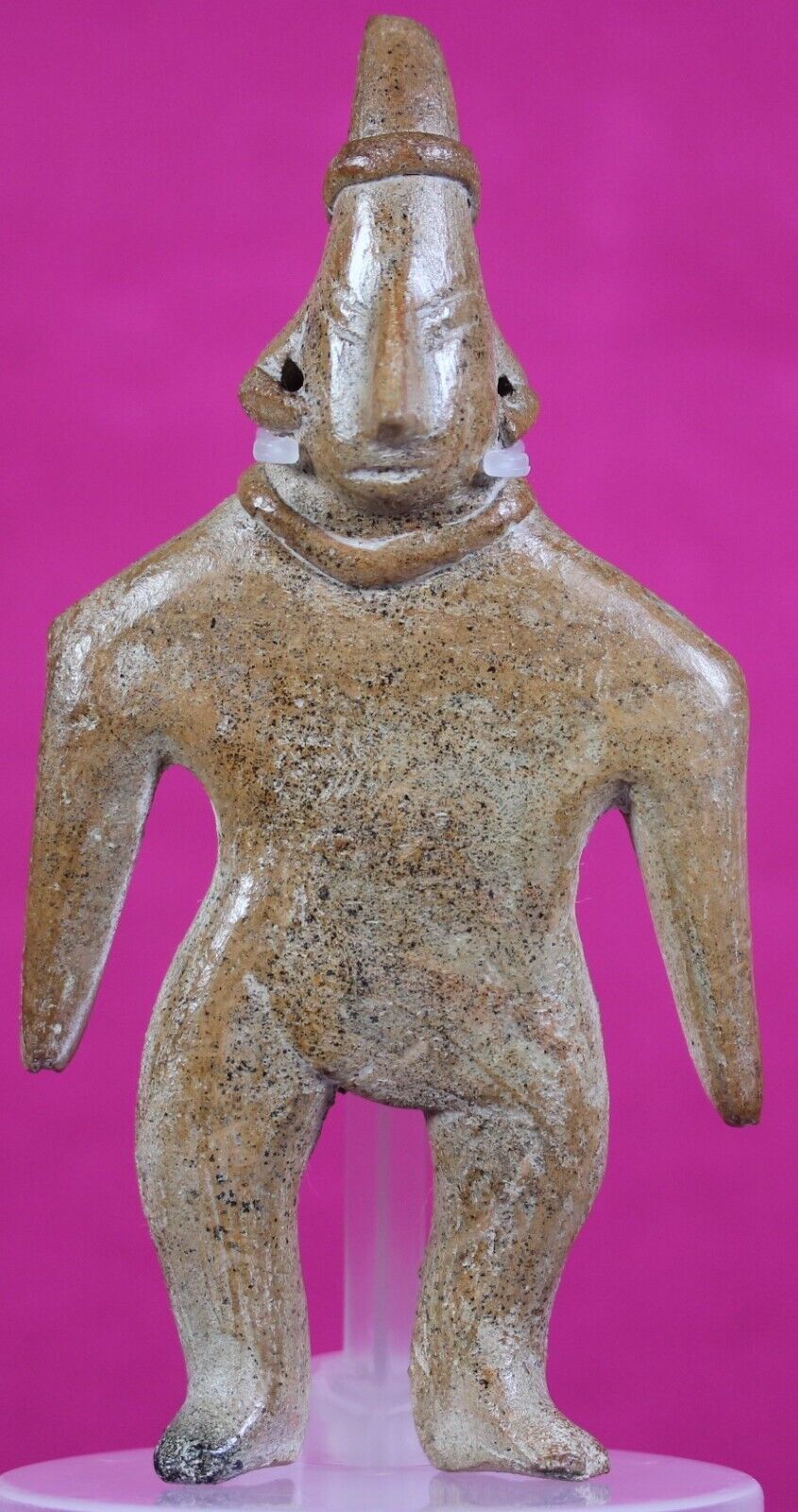 Authentic Pre Columbian Artifact Tomb Figure Colima Mexico 300BC-300AD COA J