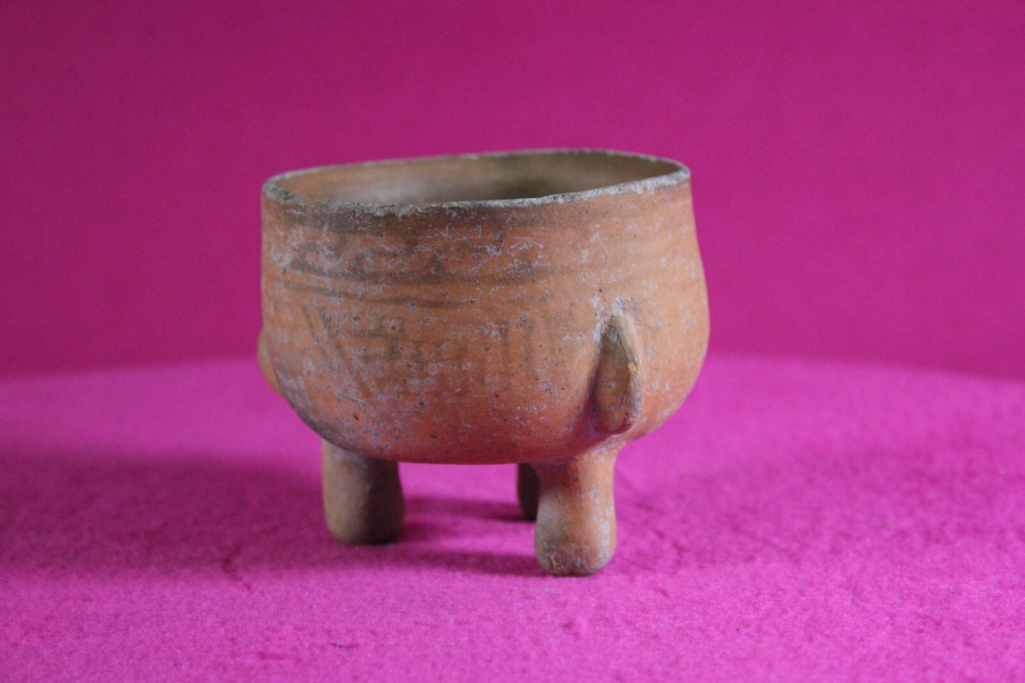 Pre Columbian Artifact Authentic Mini Tripod Bowl 1000-1400 AD Nicaragua COA J93