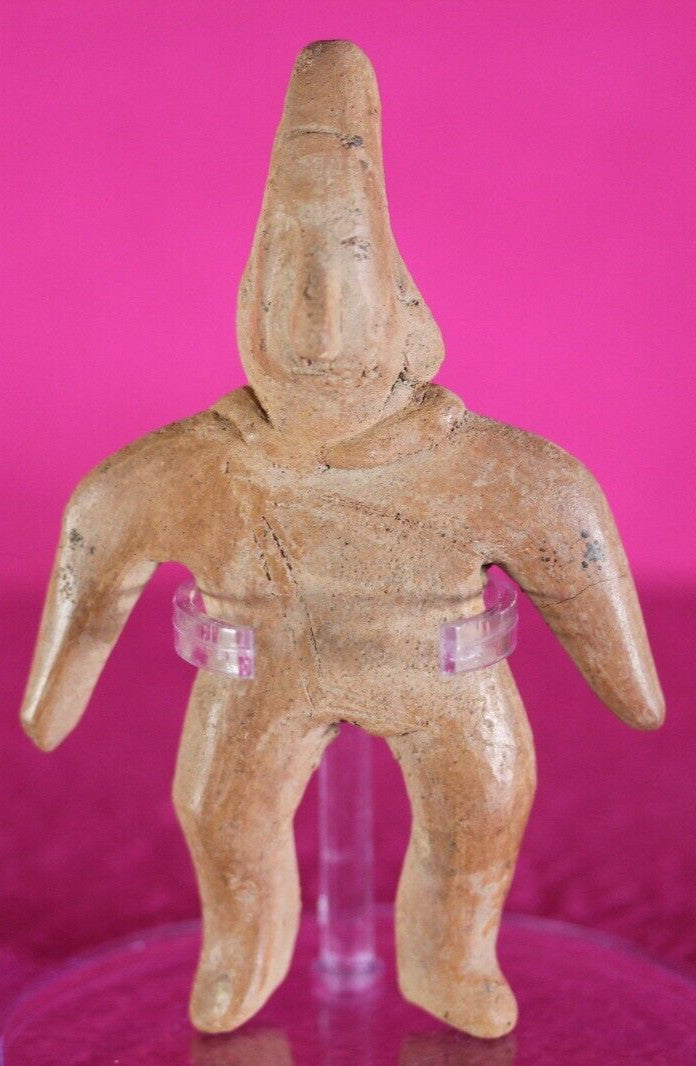 Authentic Pre Columbian Artifact Archaic Tomb Figure Colima Mexico COA T97