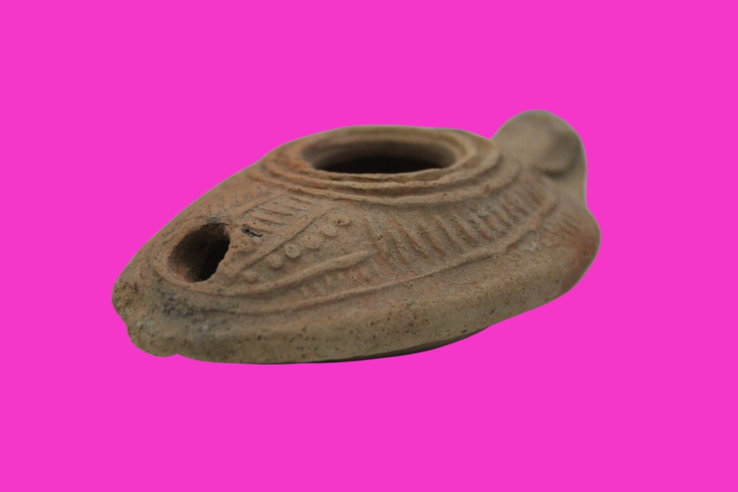Ancient Holy Land Oil Lamp Artifact From Jesus Christ Home Land 100-500AD COA 55