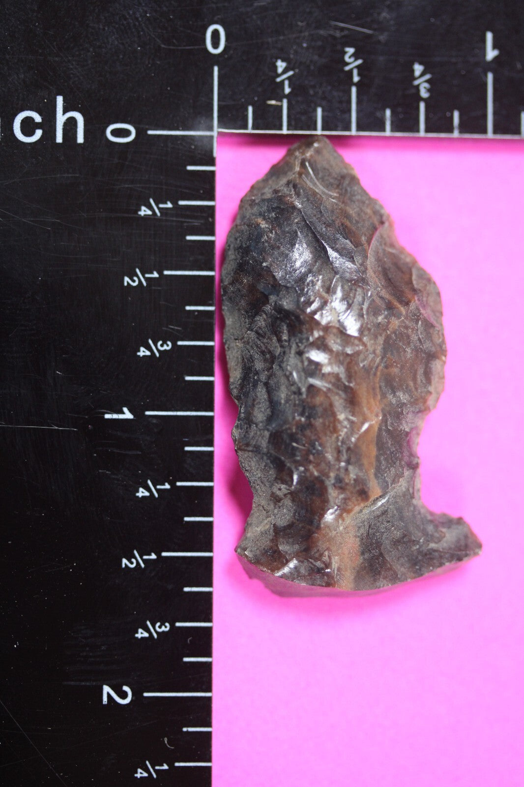 Pre Columbian Artifact Authentic Aztec Arrowhead Battle of Mexico City COA 54