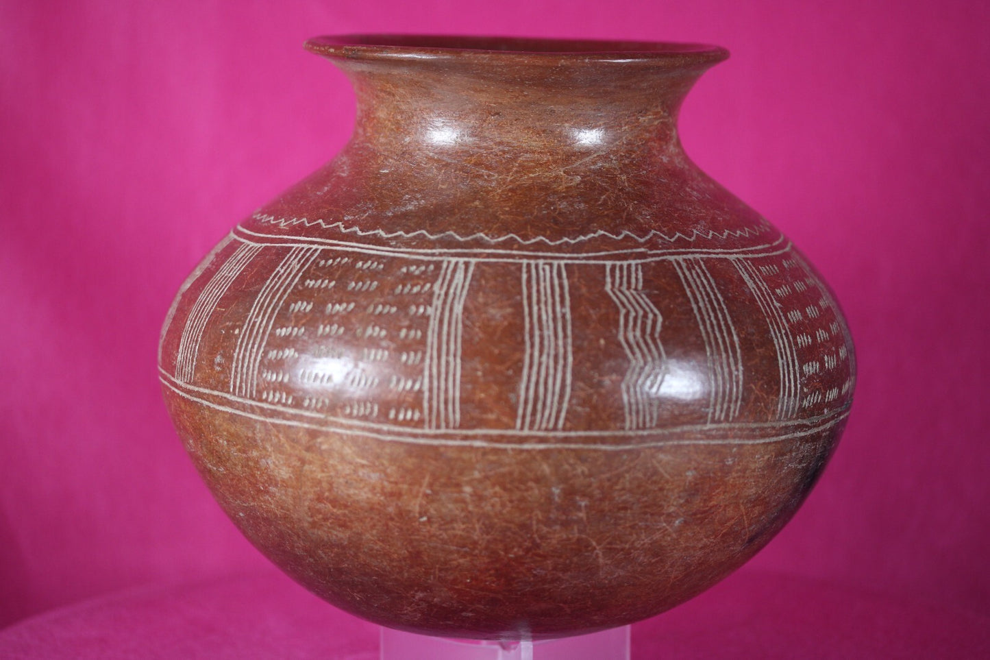 Authentic Pre Columbian Artifact Decorated Olla Chupicuaro Arte Primitivo T103
