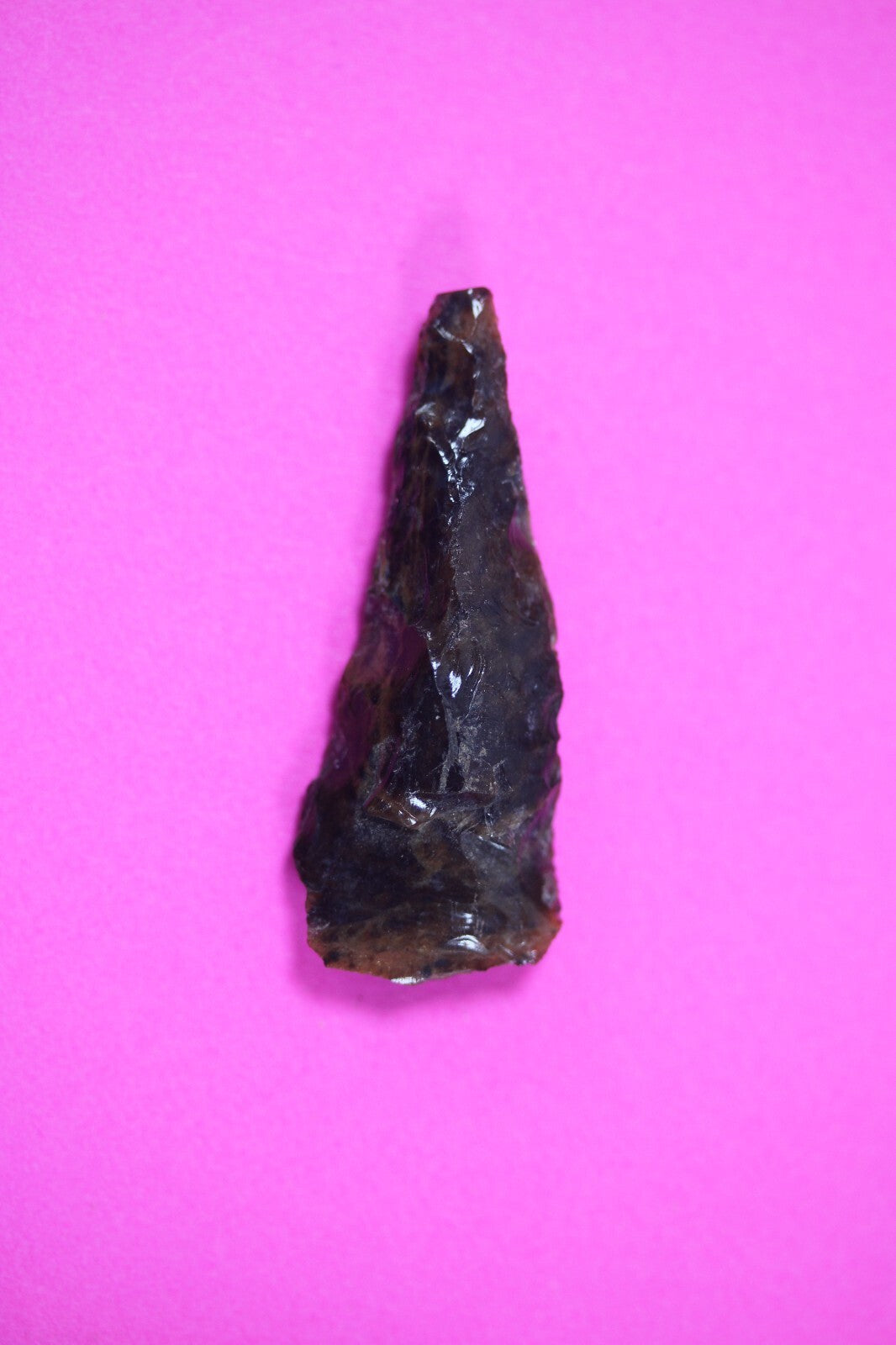 Pre Columbian Artifact Authentic Aztec Arrowhead Battle of Mexico City COA 76