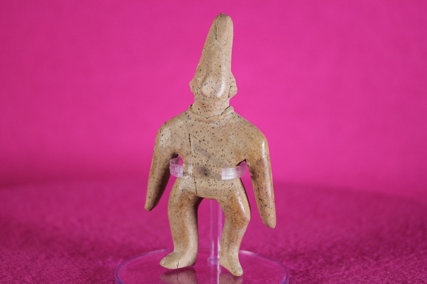 Authentic Pre Columbian Artifact Archaic Tomb Figure Colima Mexico COA T90
