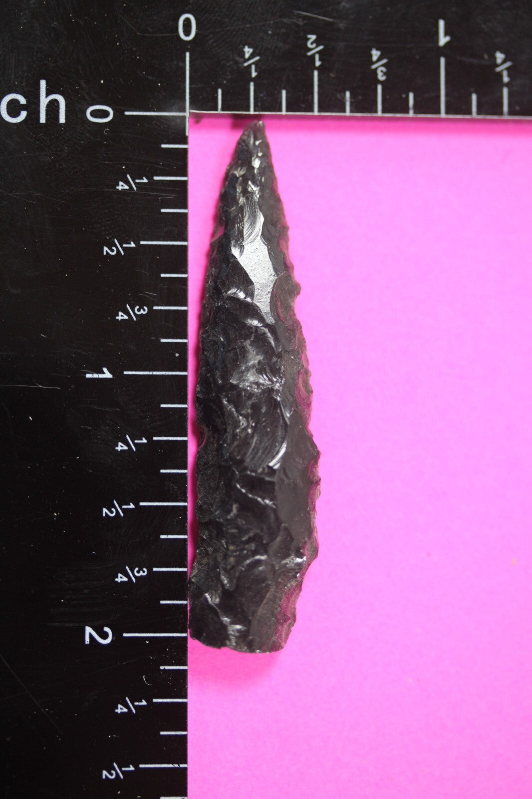 Pre Columbian Artifact Authentic Aztec Arrowhead Battle of Mexico City COA 37