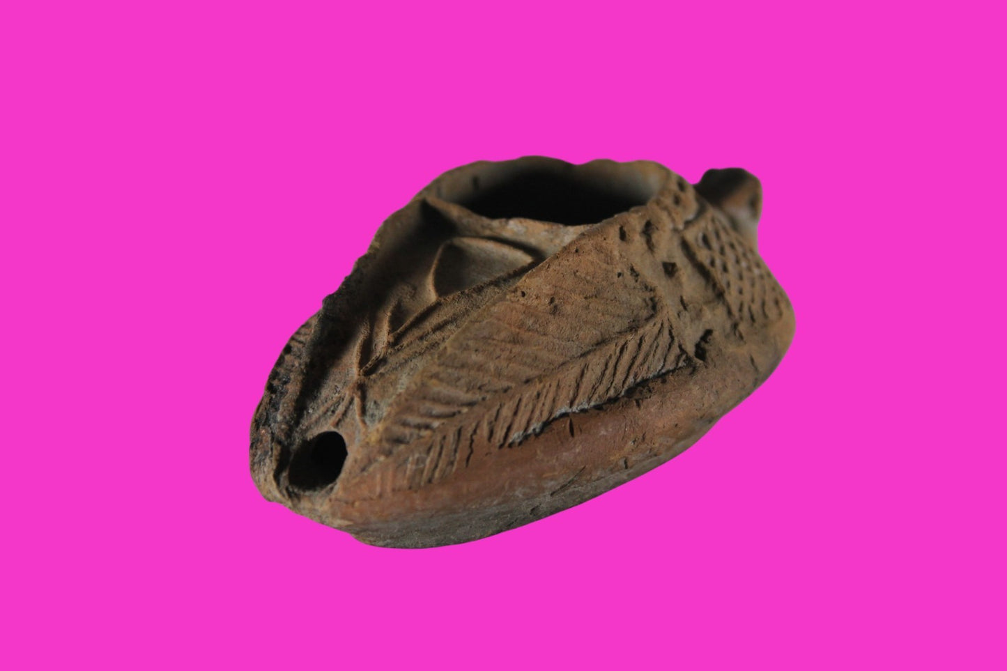 Ancient Holy Land Oil Lamp Artifact Jesus Christ Homeland 100BC-400AD COA 13