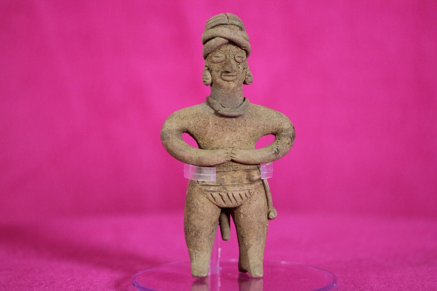 Authentic Pre Columbian Artifact Tomb Figure Colima Mexico 200 BC-500 AD COA T99