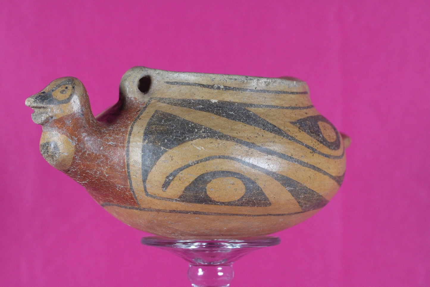 Ex Sotheby's Authentic Pre Columbian Artifact Casas Grandes Avian Bowl COA T113