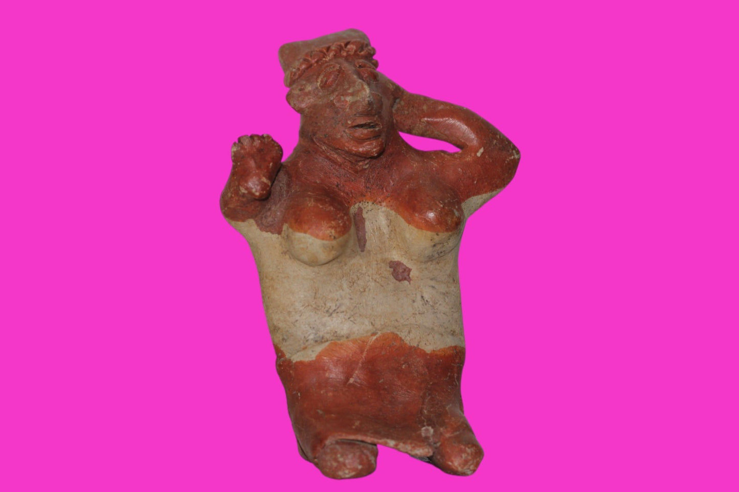Pre Columbian Genuine Artifact Female Jalisco Figure Mexico 250BC-1000AD COA 209