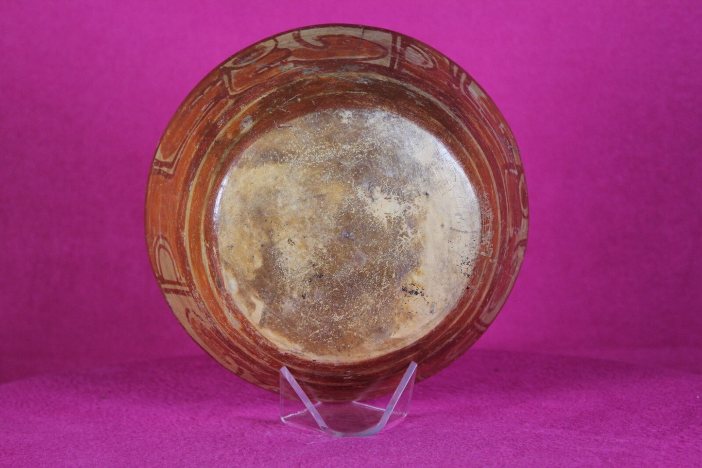 Pre Columbian Authentic Artifact Mayan Decorated Bowl 250-900 AD Yucatan T12