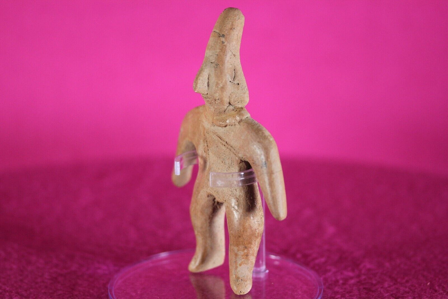 Authentic Pre Columbian Artifact Archaic Tomb Figure Colima Mexico COA T97