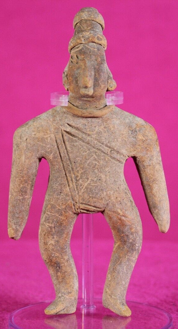 Authentic Pre Columbian Artifact Archaic Tomb Figure Colima Mexico COA T76
