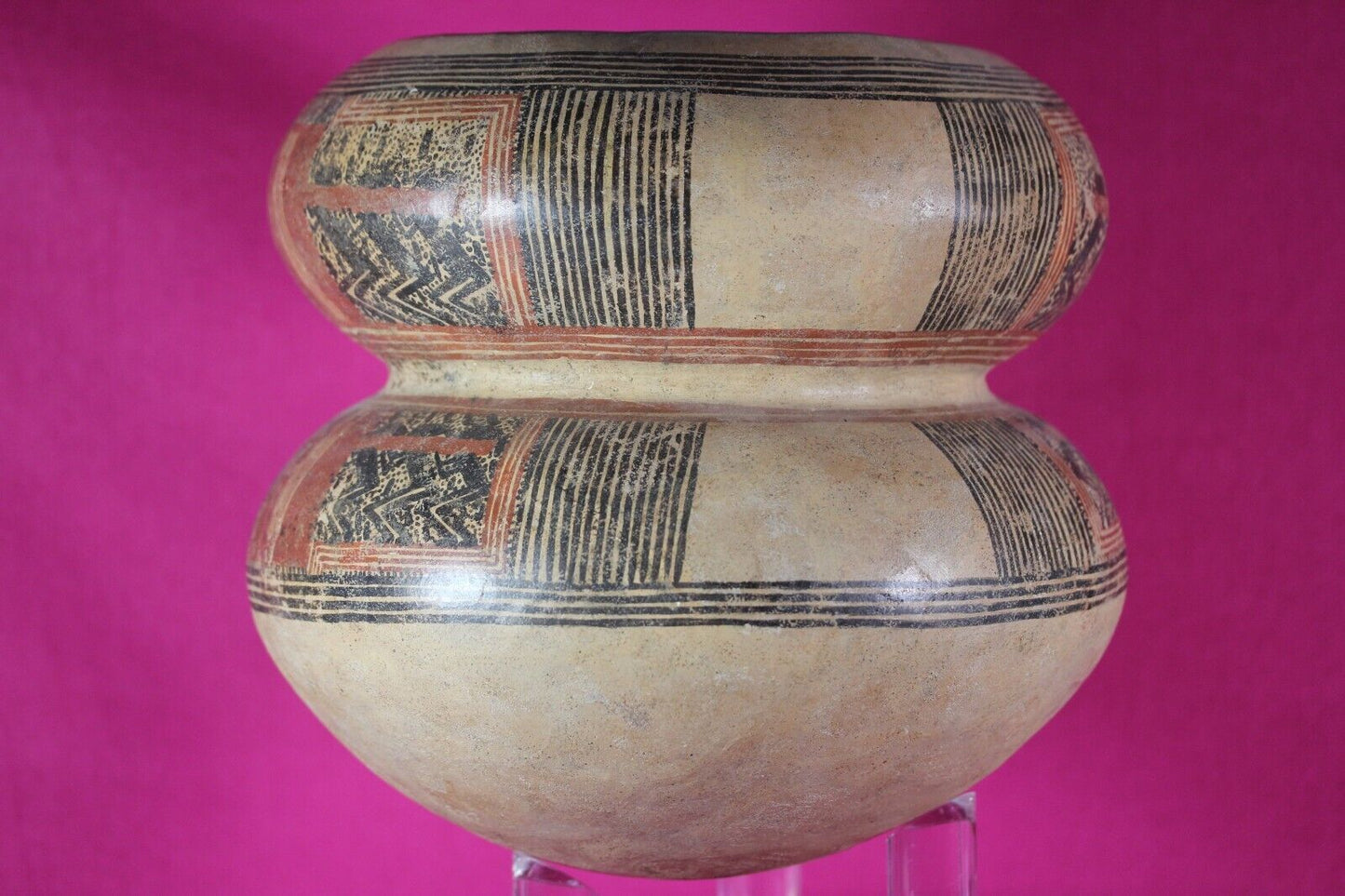 Authentic Pre Columbian Artifact Cocle Double Lobe Jar 200-400 AD Panama COA J07