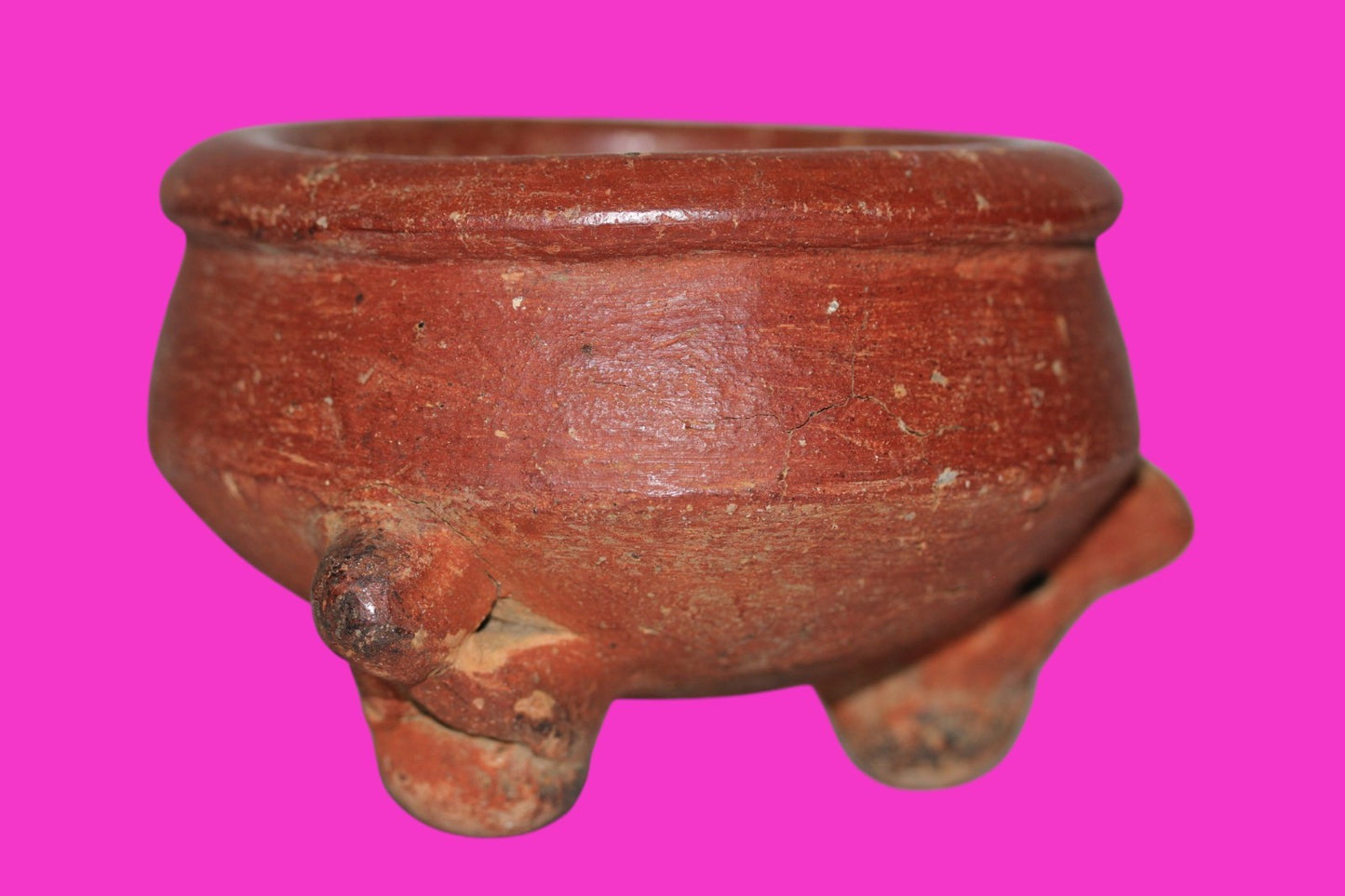 Pre Columbian Artifact Authentic Tripod Bowl Gran Cocle Panama 800 AD COA J74