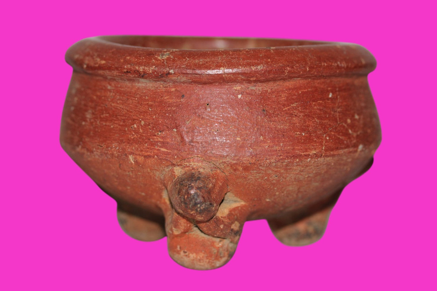 Pre Columbian Artifact Authentic Tripod Bowl Gran Cocle Panama 800 AD COA J74