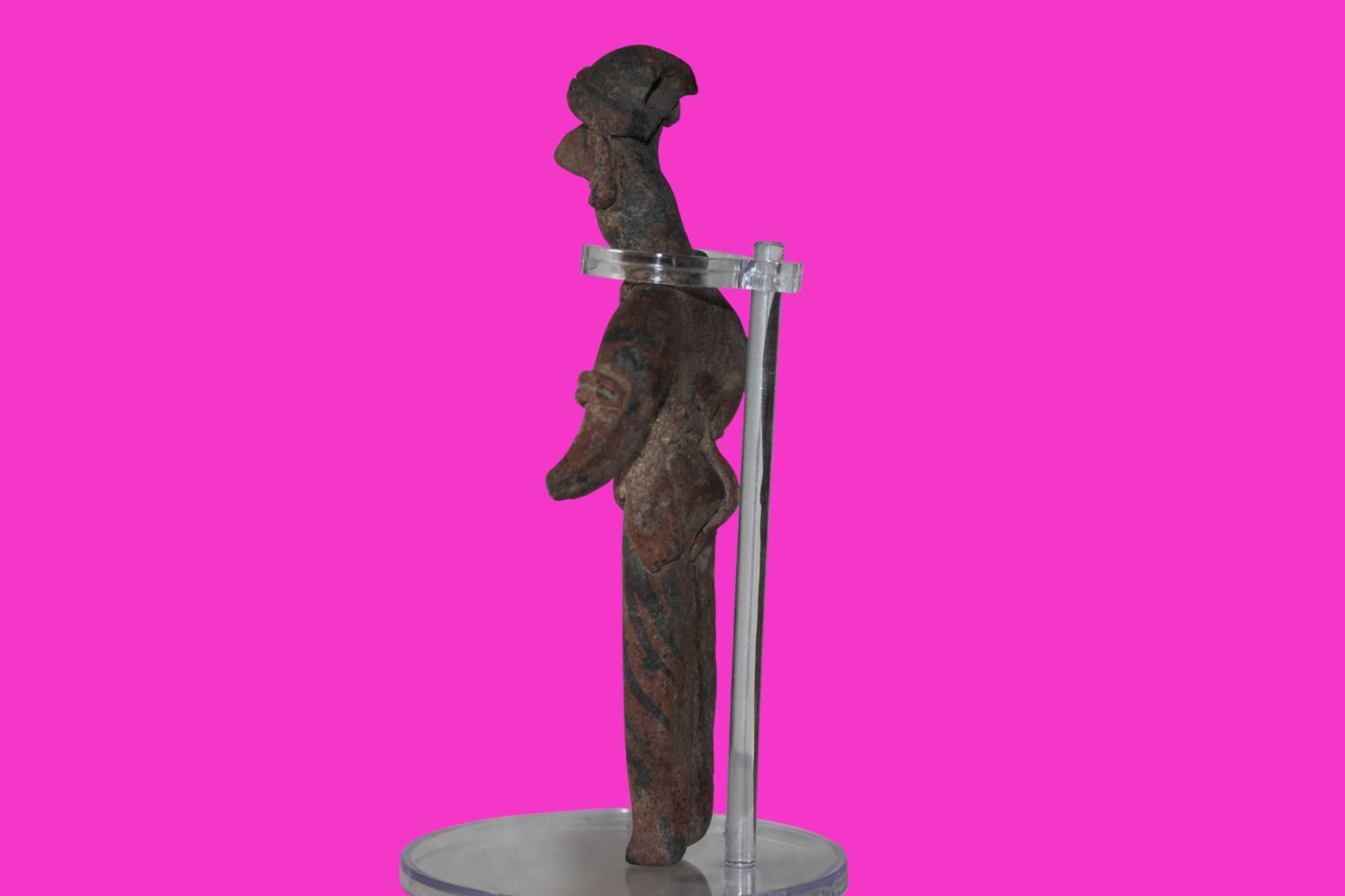 Pre Columbian Artifact 6 inch Male Shaft Tomb Figure Colima Mexico 100BC COA 265