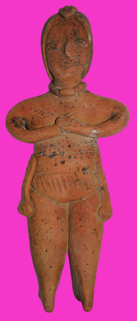 Pre Columbian Authentic Artifact Pretty Lady Tomb Figure Colima Mexico COA 17