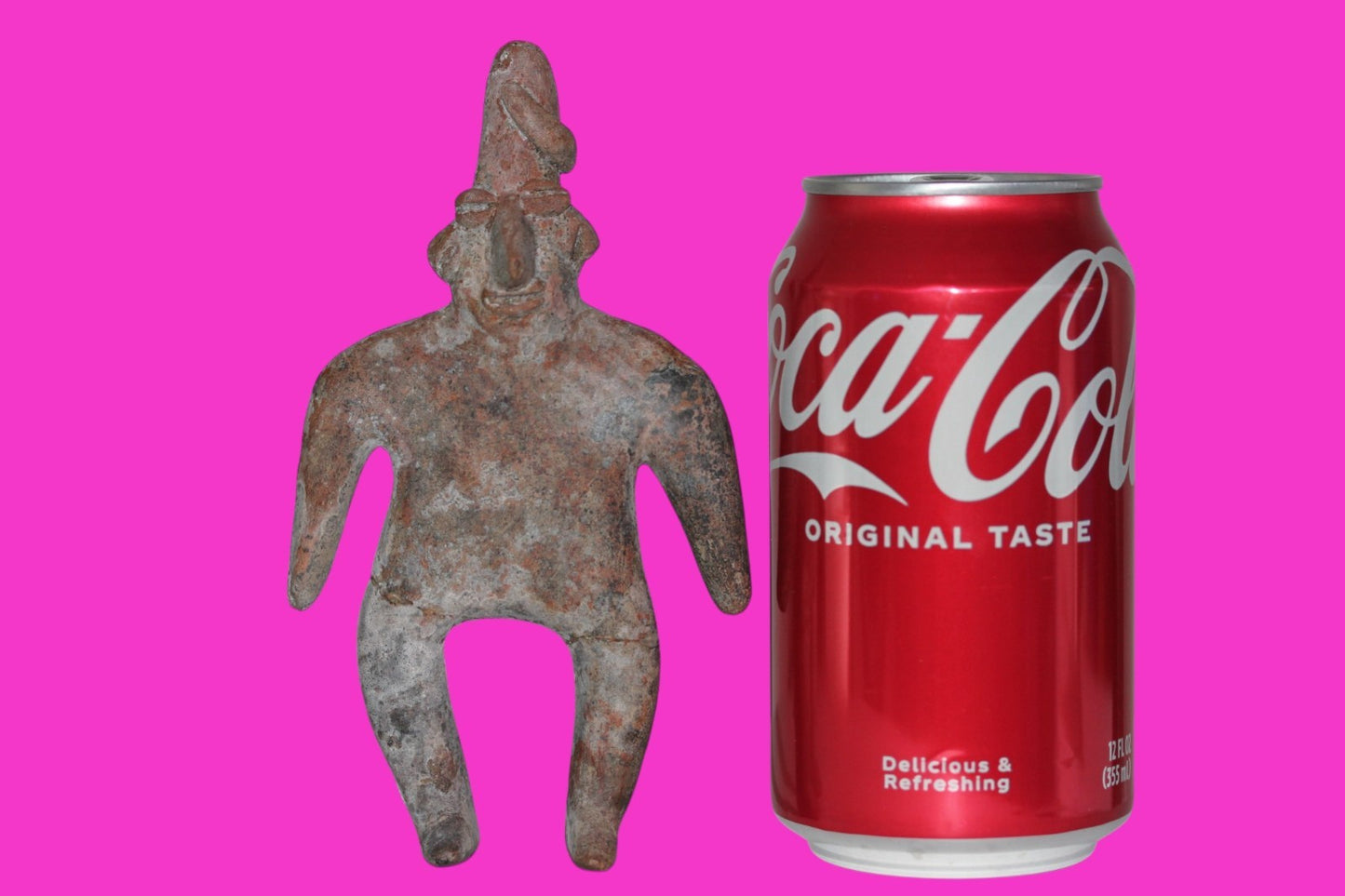 Pre Columbian Authentic Artifact Male Archaic Tomb Figure Colima Mexico COA 19