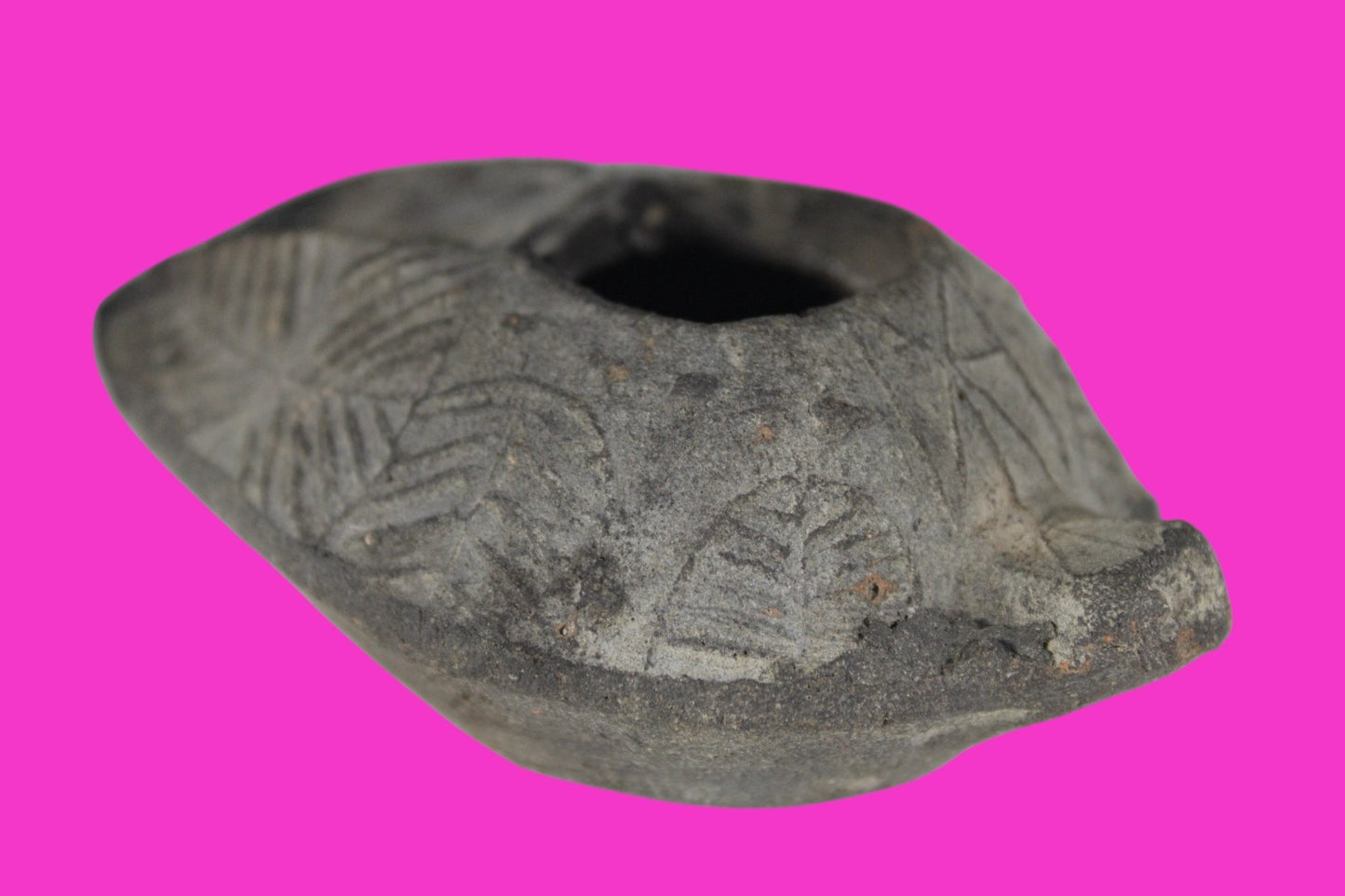 Oil Lamp Holy Land Ancient Artifact Jesus Christ Home Israel 300-600 AD COA 98