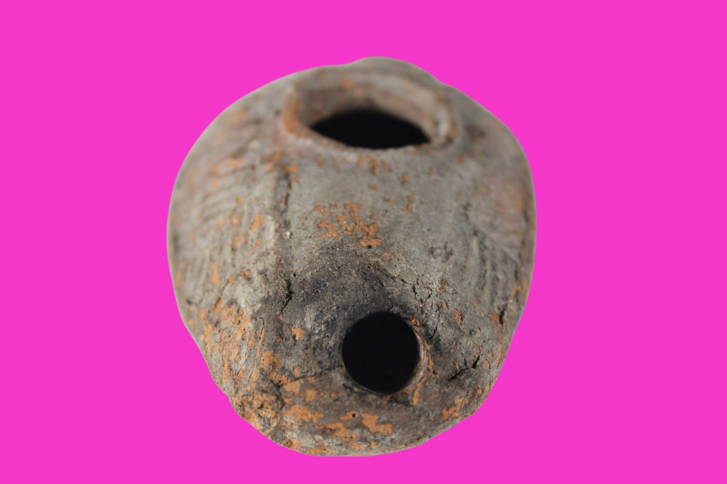 Oil Lamp Holy Land Ancient Artifact Jesus Christ Home Israel 300-600 AD COA 115