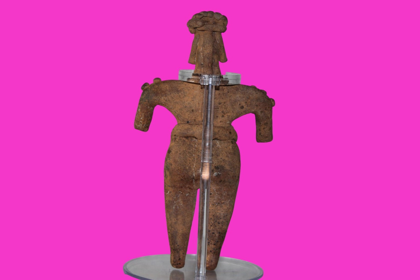 Pre Columbian Artifact 6in Female Shaman Tomb Figure Colima Mexico 100BC COA 266