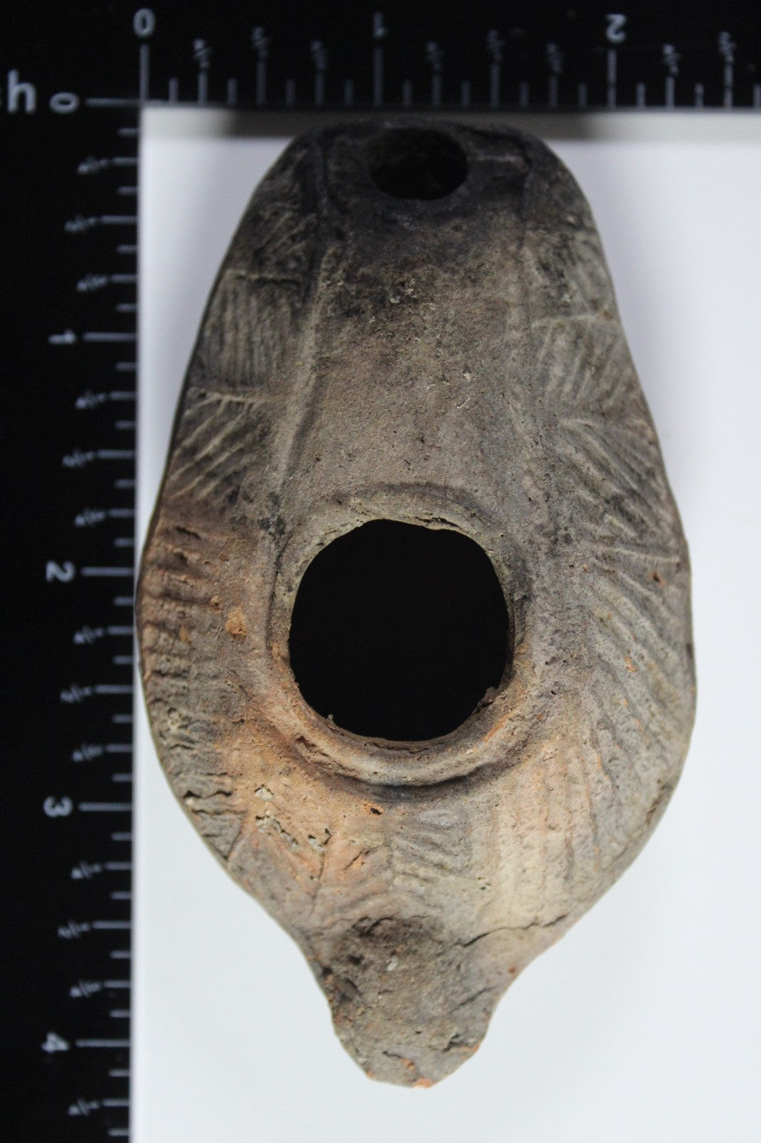 Oil Lamp Holy Land Ancient Artifact Jesus Christ Home Israel 300-600 AD COA 91