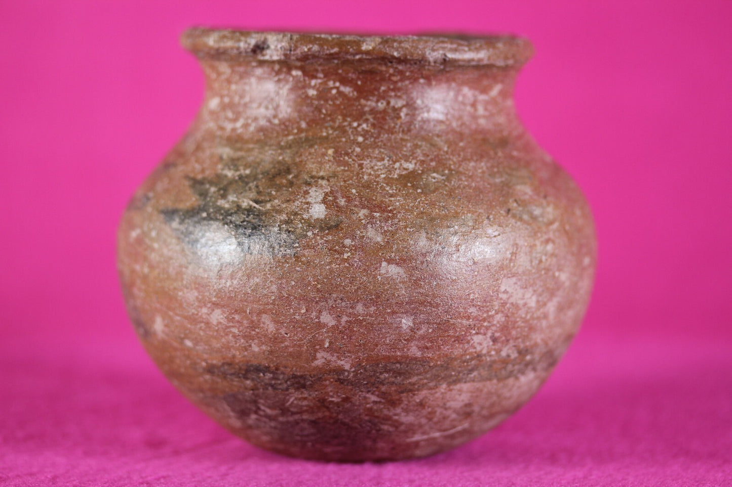 Pre Columbian Artifact Colima 300 BC-300 AD Red Jar Guaranteed Authentic COA J57