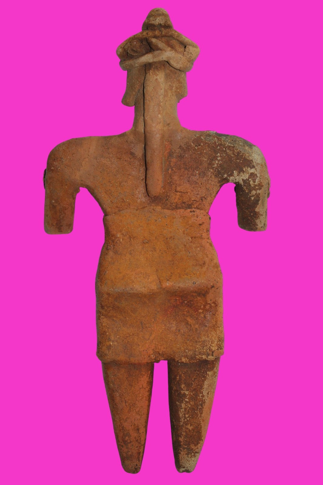 Pre Columbian Artifact 8 inch Female Tomb Figure Colima Mexico 100 BC COA 258
