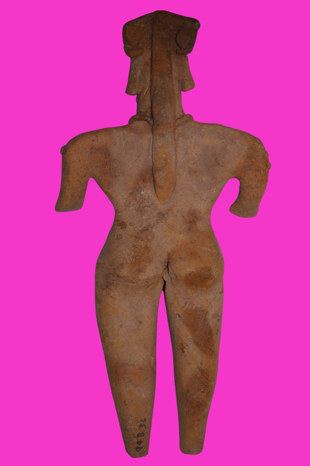 Pre Columbian Artifact 8in Female Shaman Tomb Figure Colima Mexico 100BC COA 254