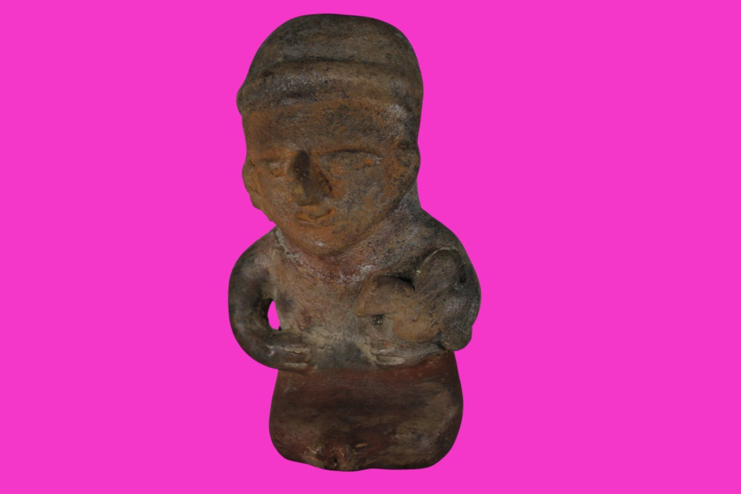 Pre Columbian Authentic Artifact Bahia Whistle Figure Ecuador 500BC-500AD COAJ44