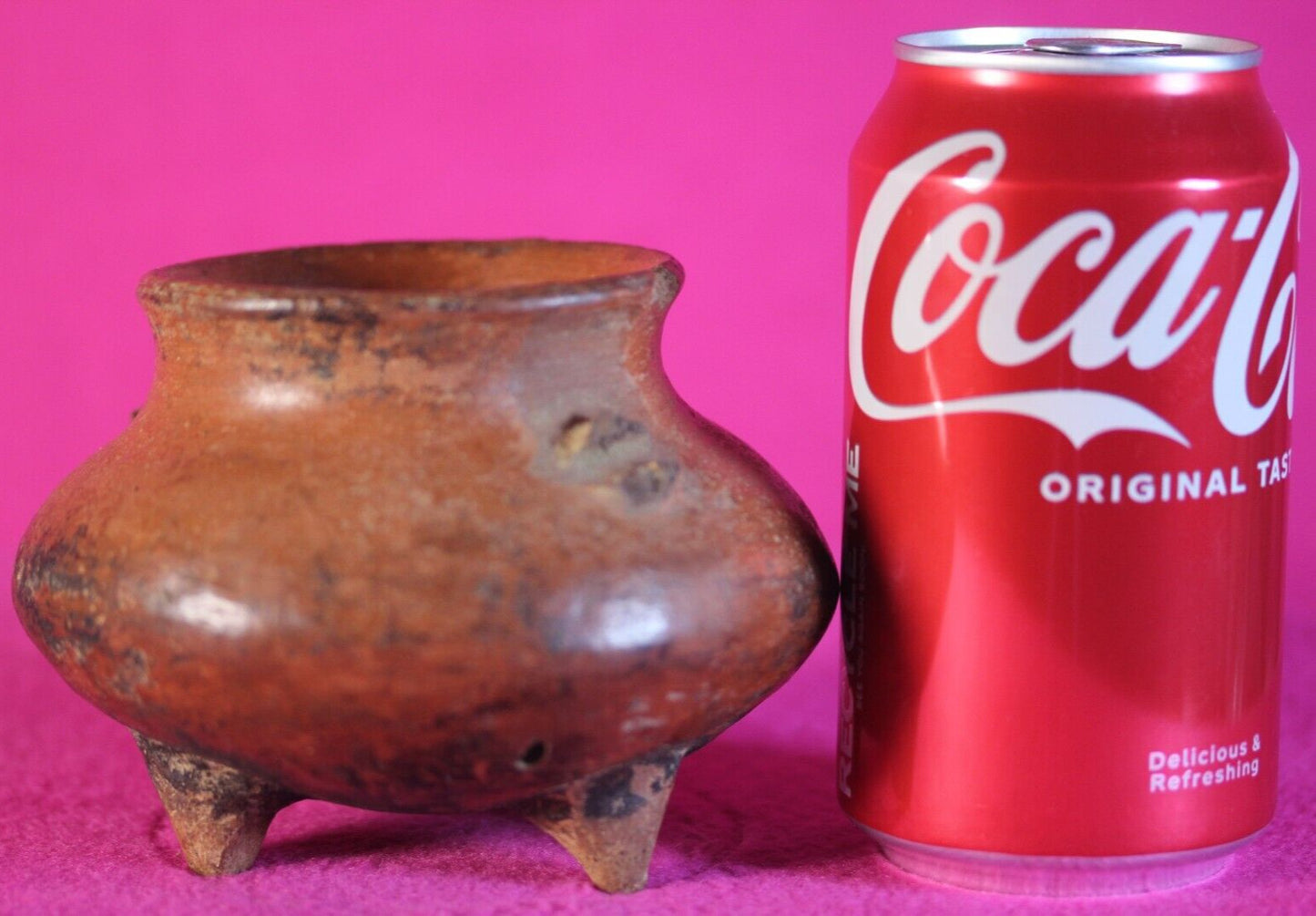 Pre Columbian Artifact Authentic Tripod Bowl Colima Mexico 200 BC-500 AD COA J91