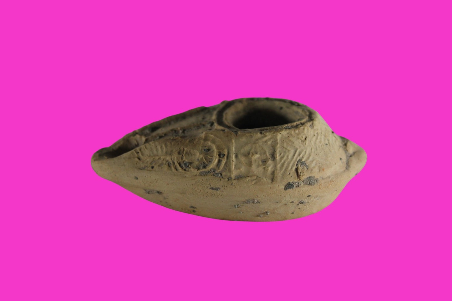Ancient Holy Land Oil Lamp Artifact From Jesus Christ Homeland 400-500AD COA 32