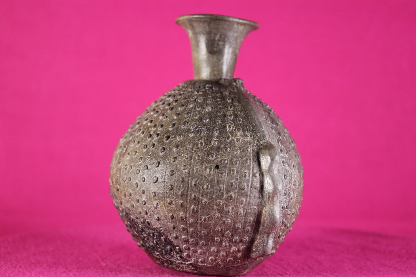 Pre Columbian Artifact Chimu Stippled Pottery Jar 850 AD-1470 AD Peru COA J48